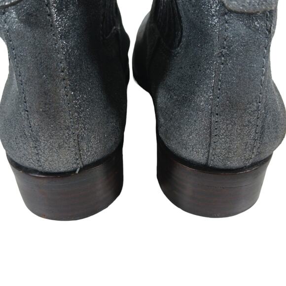 FS2160 GUC $365 Tory Burch Metalic Silver/Gray Boots size 6.5M - Picture 9 of 9